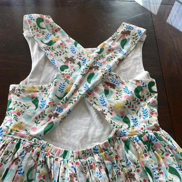 Adorable little girls mermaid dress perfect for warm summer days! 100%cotton - Picture 3 of 4